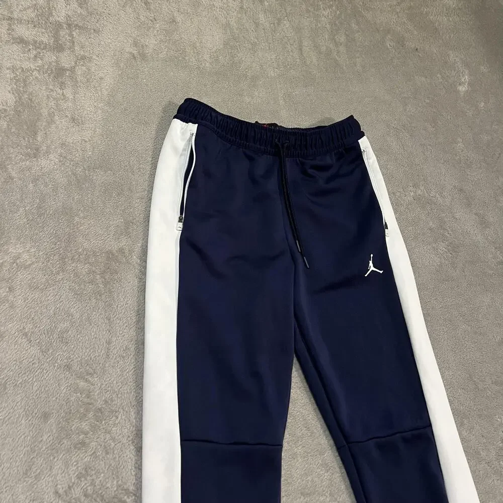 Jordan DNA Team Woven Pants Mens Medium Blue White Colorblock Jumpman Athletic